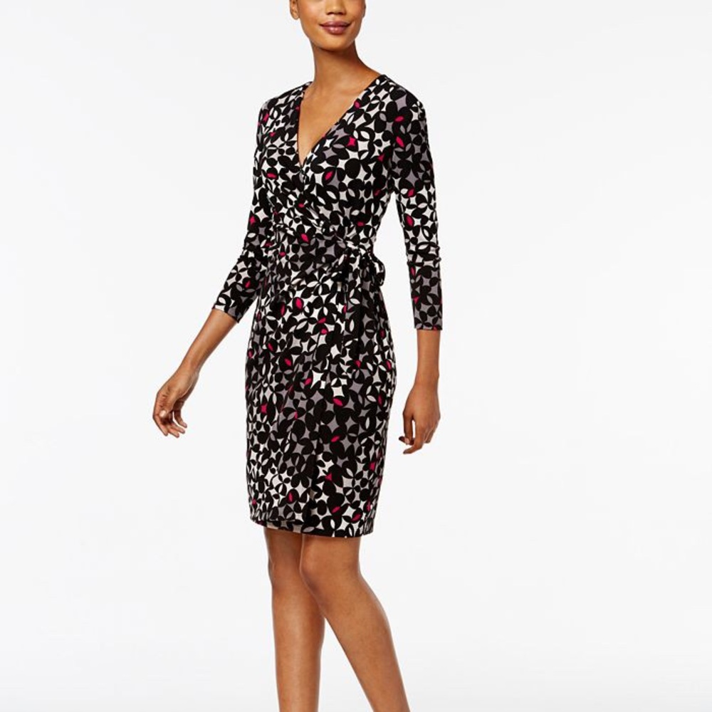 Anne Klein's faux-wrap dress